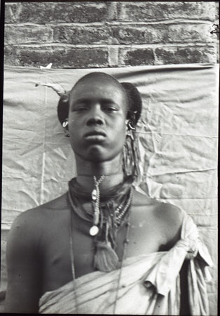 Portrait of a Shilluk youth