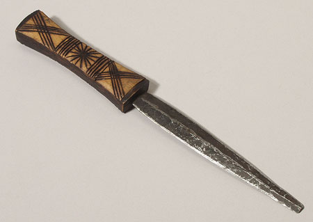 Iron bladed knife