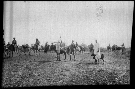 Patrol in Nuer village