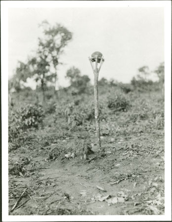 Zande spirit-shrine in garden