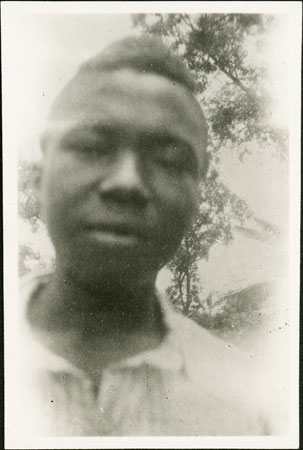 Portrait of a Zande youth