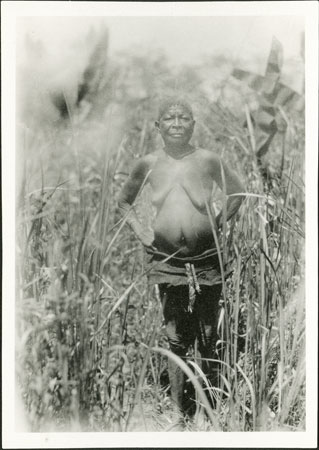 Zande woman in garden