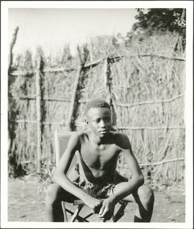 Portrait of a Zande youth