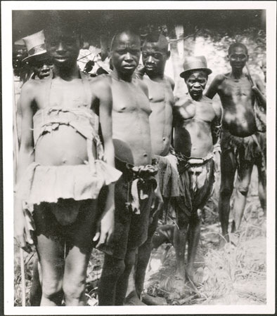 Group of Zande men