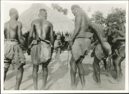 Zande male dancers