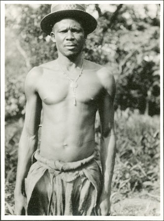 Portrait of a Zande man