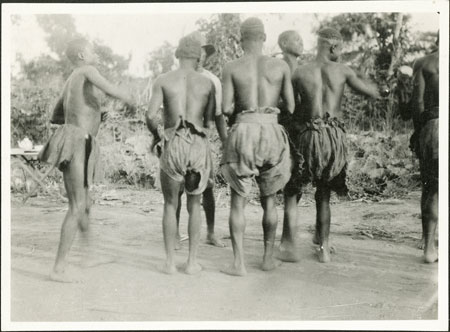 Zande male dancers