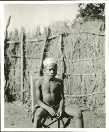 Portrait of a Zande prince's son