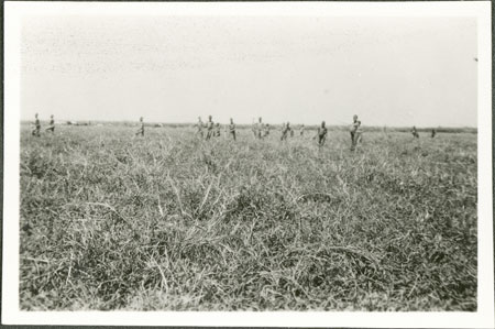 Nuer boys in open country