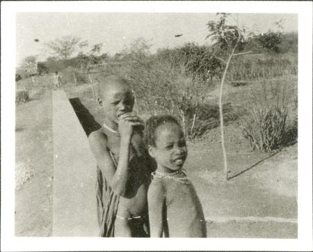 Nuer children at ?mission station