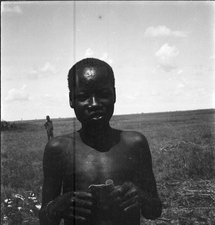 Portrait of a Nuer youth