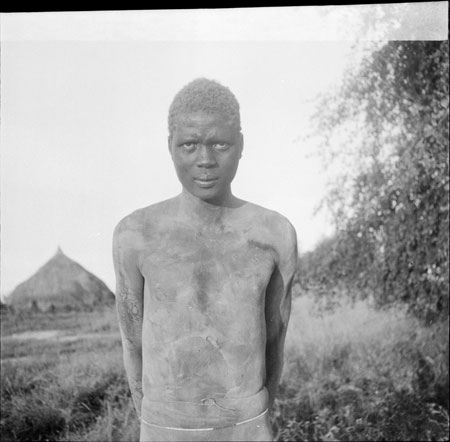 Portrait of a Nuer youth