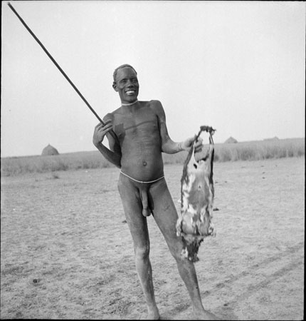 Nuer man with skin