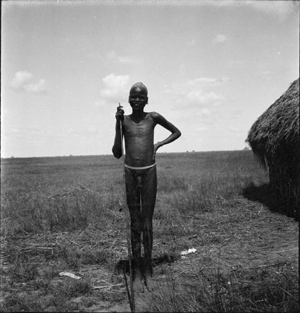 Portrait of a Nuer youth