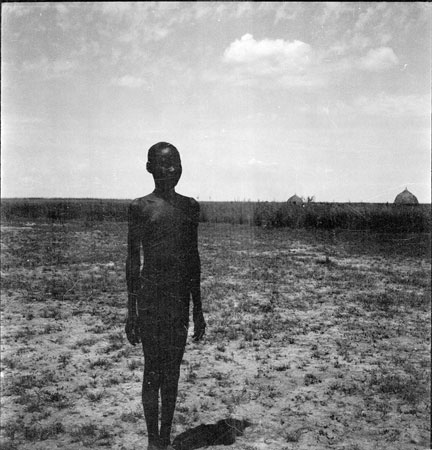 Portrait of a Nuer youth