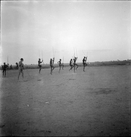 Nuer warrior dance formation