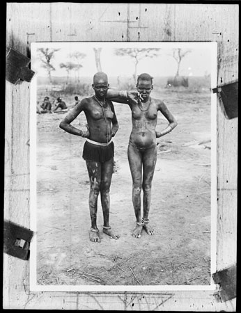 Portrait of two Nuer women