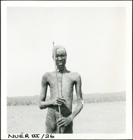 Portrait of a Nuer youth