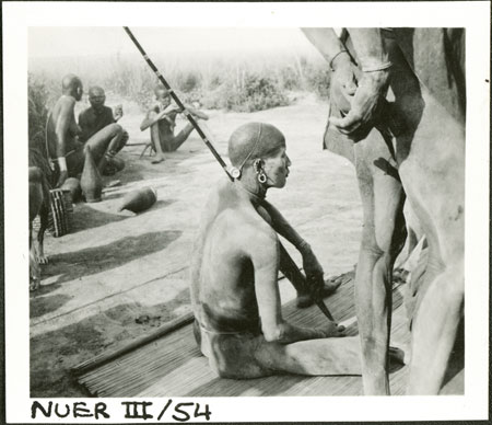 Portrait of a Nuer man