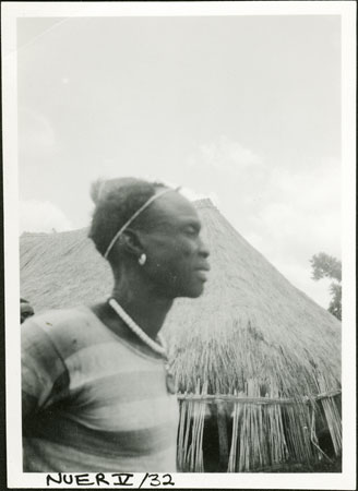 Portrait of a Nuer man