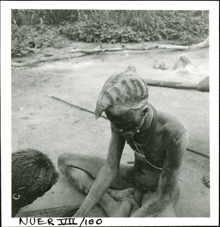 Nuer youth hair decoration