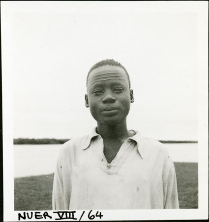 Portrait of a Nuer youth