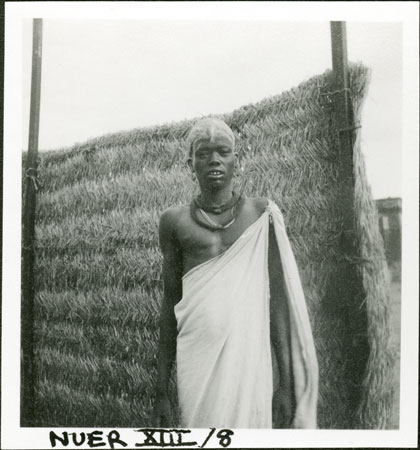 Portrait of a Nuer youth