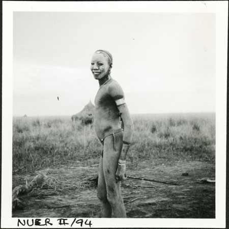 Portrait of a Nuer youth