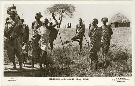 Group of Shilluk men
