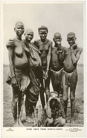 Group of Nuer girls