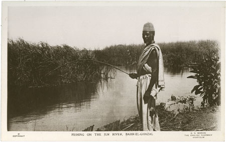 Man fishing in Jur River