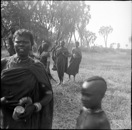 Mandari women walking