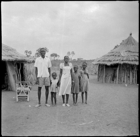 Mandari family group portrait