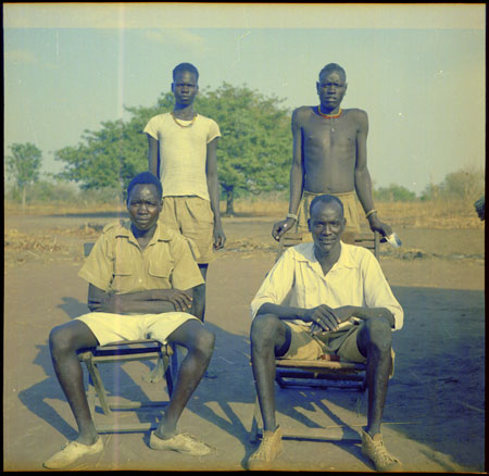 Mandari male group portrait