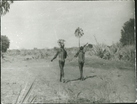 Mandari youths wearing beads