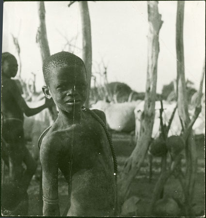 Mandari boy at cattle camp