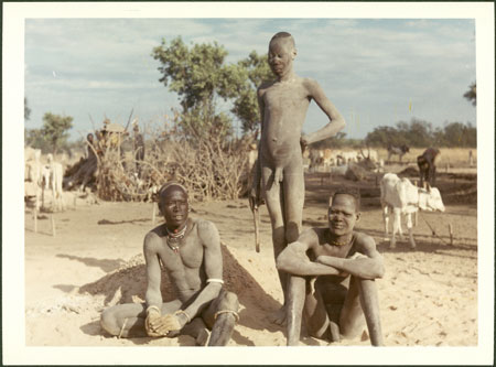 Mandari youths at cattle camp