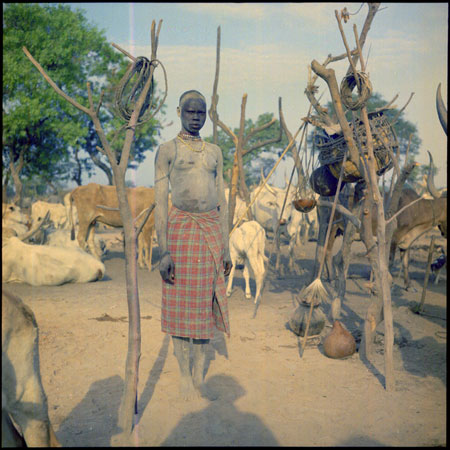 Mandari Kbora girl at cattle camp