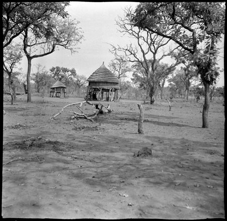 Mandari raised huts