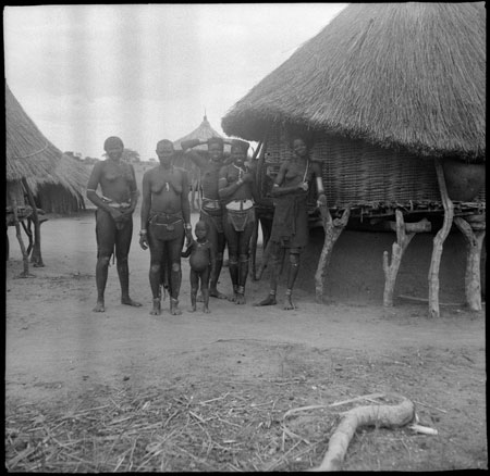 Mandari women in homestead