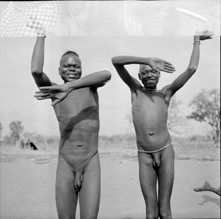 Mandari youths dancing