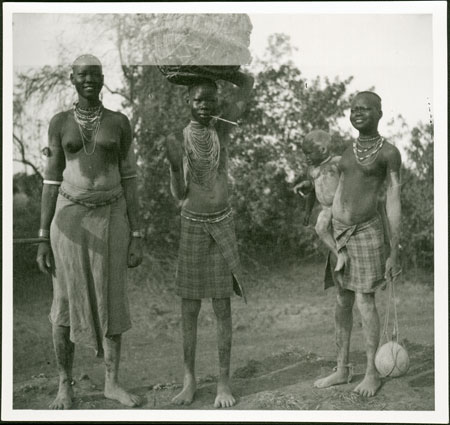 Mandari woman with girls