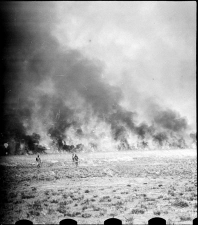 Grass burning in Nuerland