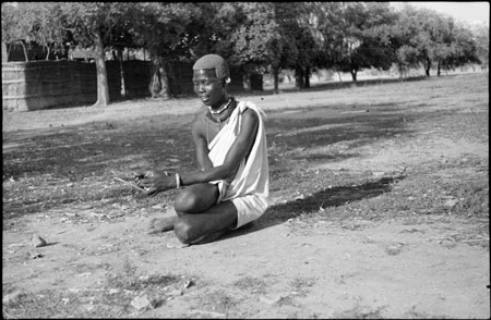 Portrait of a Shilluk youth