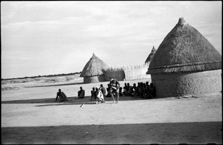 Shilluk village scene