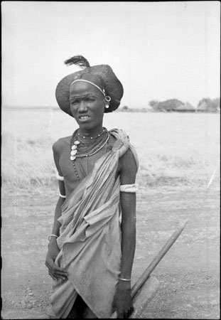 Portrait of a Shilluk youth