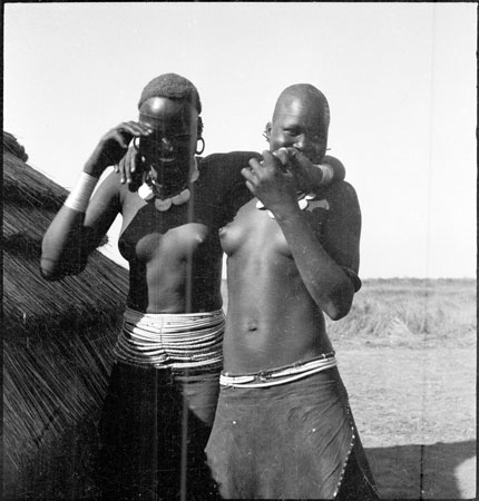 Portrait of two Dinka girls