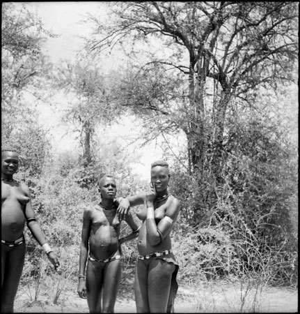 Three Dinka girls