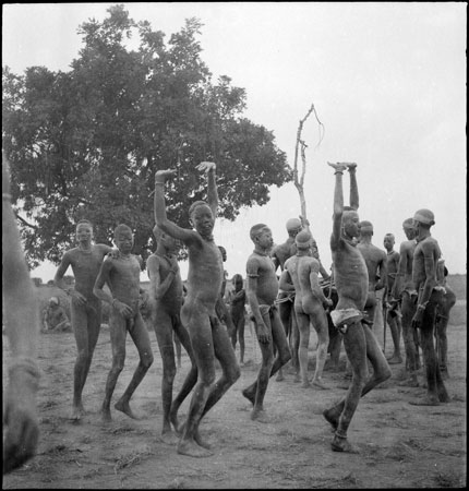 Dinka boys dancing