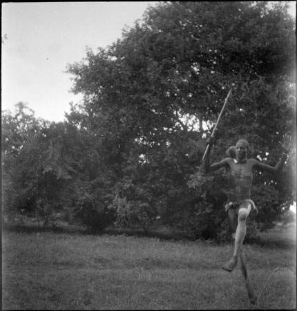 Dinka man dancing